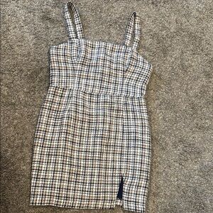 Plaid Sleeveless Dress